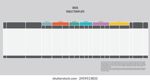 Una Plantilla de tabla de datos es un formato estructurado que facilita la organización y presentación de la información en filas y columnas