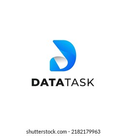 Data Task Logo Design, Vector And Illustration