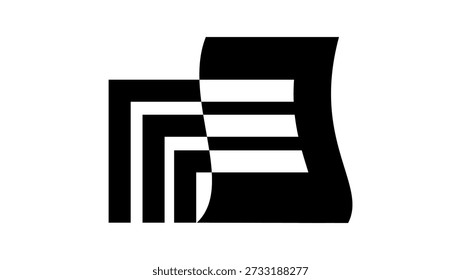 Daten-Tech-Symbol, schwarz, einzelne Silhouette