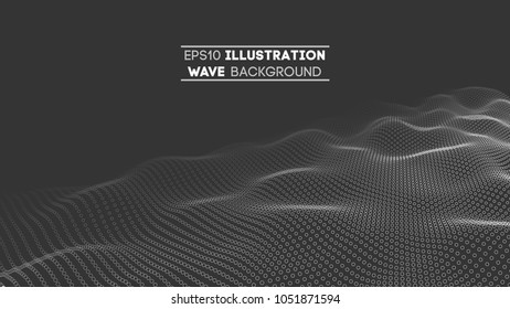 Data technology abstract futuristic illustration . Low poly shape with connecting dots and lines on dark background. 3D rendering . Big data visualization .