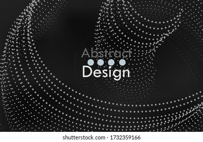 Data technology abstract futuristic illustration . Low poly shape with connecting dots and lines on dark background. Vector illustration.