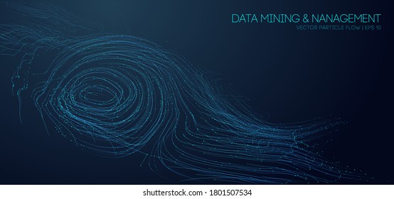 La tecnología de datos abstracta ilustración futurista. Gran visualización de datos. Música de fondo abstracto azul.
