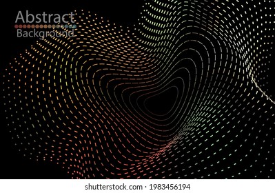 Data technology abstract futuristic illustration. Background Connection structure. Low poly shape with connecting dots and lines on a dark background. Big data visualization.