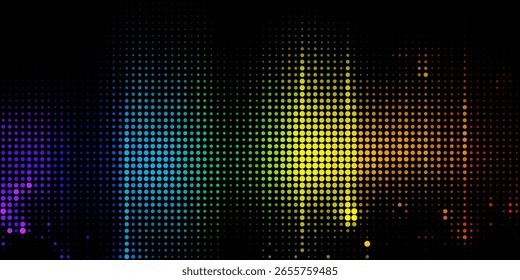 Data technology background. Abstract background. Connecting dots and lines on dark background. Abstract digital wave particles. Abstract halftone illustration background.