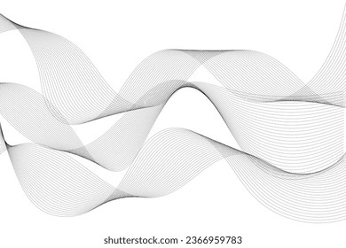 Data technology background. Set of dotted halftone waves. Connecting dots and lines on white background. Abstract digital wave particles. Abstract halftone illustration background. Wave dotted vector.
