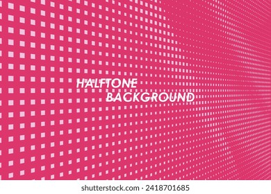 La tecnología de datos marca el fondo. Textura abstracta de medio tono. Fondo de pantalla para conectar puntos y líneas. Resumen de partículas de onda digital. Resumen del fondo de la ilustración de medio tono.