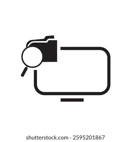 data technology icon on white background
