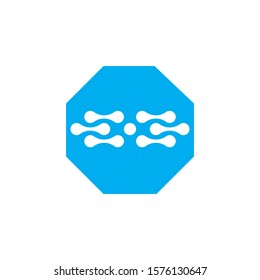 data technology illustration template design symbol and logo vector