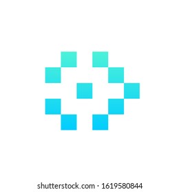 data technology logo design vector template