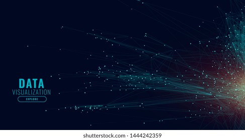 data technology network lines background