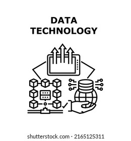 Data Technology Vector Icon Concept Electronic Stock Vector Royalty Free Shutterstock