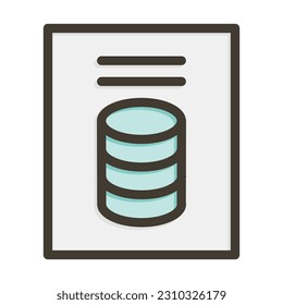 Data Thick Line Filled Colors For Personal And Commercial Use.
