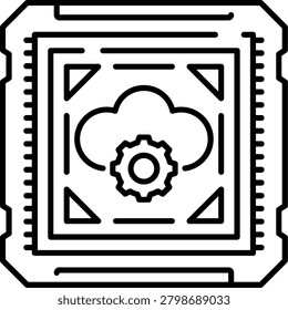 Data Throughput Illustration vector Icon Design