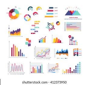 Data tools finance diagram and graphic. Chart and graphic, business diagram data finance, graph report, information data statistic, infographic analysis tools vector illustration - Shutterstock ID 412373950