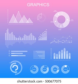 Datenwerkzeuge finanzieren Diagramm und Grafik. Diagramm und grafische Vektorgrafik, Datenfinanzierung von Geschäftsdiagrammen, Graphen-Bericht, Informationsdatenstatistik, Infografik-Analysetools. Infografische Elemente