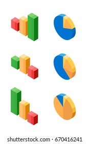 Data tools finance diagram and graphic. Chart and graphic, business diagram data finance, graph report, information data statistic, infographic analysis tools vector illustration