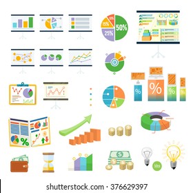 Data tools finance diagramm and graphic. Finance report, information statistic, analysis  illustration