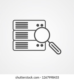 Data tracking vector icon sign symbol