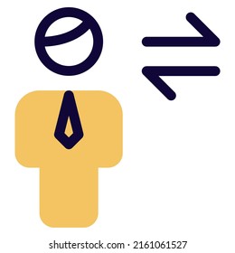 data transfer among the members of the group with opposite arrows