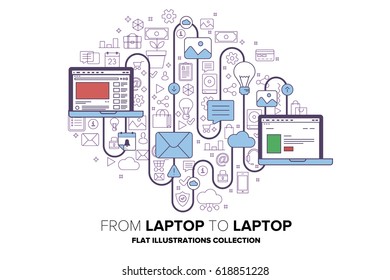 Data transfer between laptops