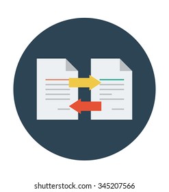 
Data Transfer Colored Vector Illustration
