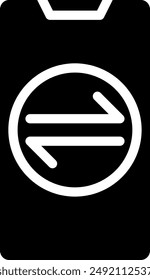 Data Transfer glyph icon illustration vector