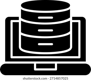 Diseño de icono de estilo de glifo de transferencia de datos