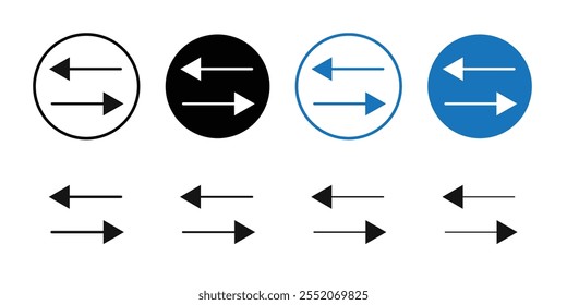 Datenübertragungs-Symbol Umrissvektor Schwarz-Weiß
