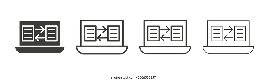 Data transfer icon collection for website design, app, UI design.