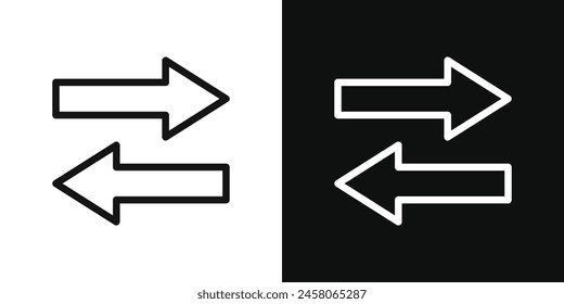 Data Transfer Icon. Convert and Swap Illustration Set.