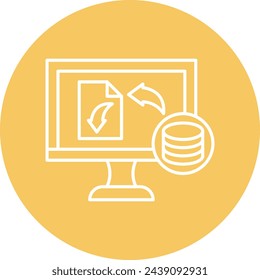 Icono De Transferencia De Datos Para Uso Personal Y Comercial.