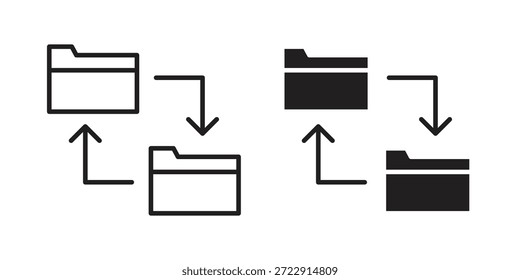 Icono de transferencia de datos diseña colección para móvil, interfaz de usuario, Web.