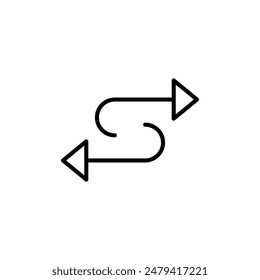 Data Transfer Icon Ideal for Network and Connectivity