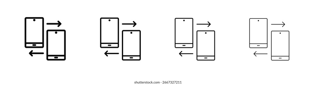 Data transfer icon illustration sign collection. vector symbol or logo.