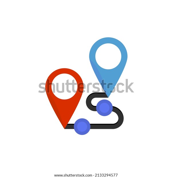 data transfer icon, from one point to\
another, vector\
illustration