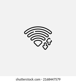 Vector de signo de icono de transferencia de datos,Símbolo, ilustración de logotipo para web y móvil