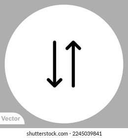 Data transfer icon sign vector,Symbol, logo illustration for web and mobile
