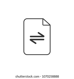 data transfer icon. Simple element illustration. data transfer symbol design template. Can be used for web and mobile on white background