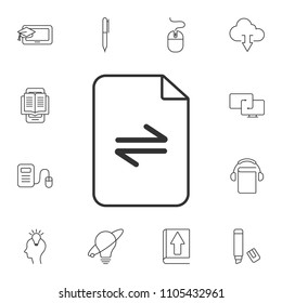 Data transfer icon. Simple element illustration. Data transfer symbol design from Internet learning collection set. Can be used for web and mobile on white background