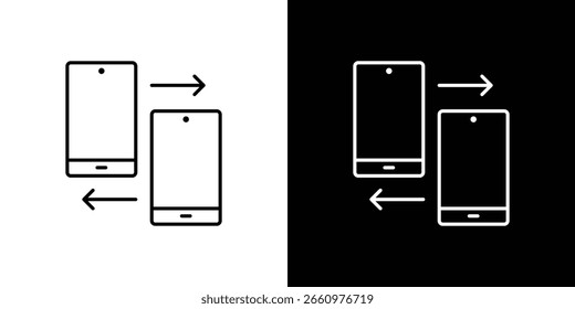 ícone Transferência de dados Conjunto Simples. Ícones de vetor para modelo de design gráfico.