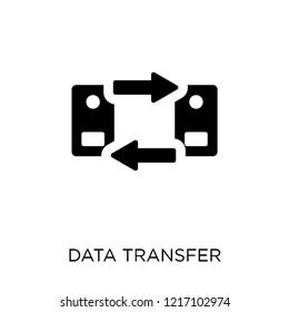 Data transfer icon. Data transfer symbol design from Networking collection. Simple element vector illustration on white background.