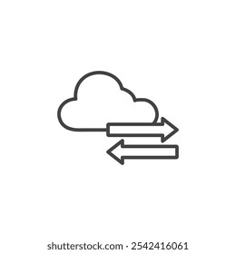 Icono de transferencia de datos Marca de símbolo en estilo relleno