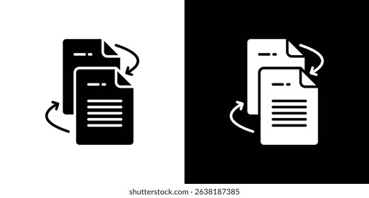 Data transfer icon symbols. Vector illustration.