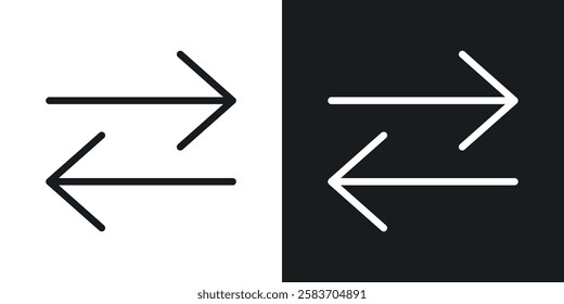 Data transfer icons collection in black and white filled and line versions