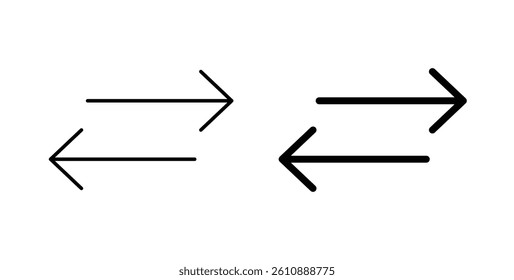 Data transfer iconsvectors. thin line icons