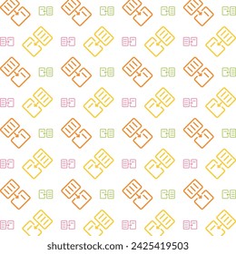 Data Transfer multicolor new trendy repeating pattern vector illustration background