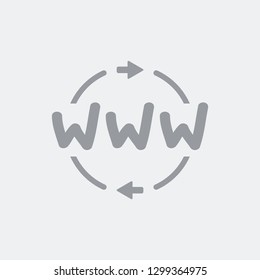 Data transfer online concept - Flat and isolated vector illustration icon with minimal and modern design