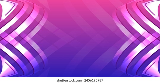 Data transfer and protection, internet communication on a purple background. High computer technology design. Modern science vector presentation. Abstract lines and glow, futuristic concept. 
