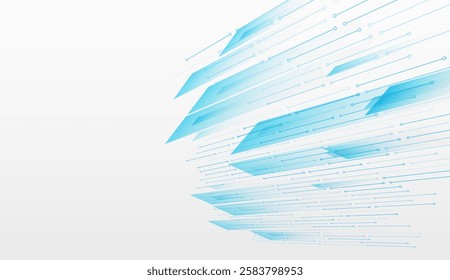 Data transfer and protection, internet communication on a grey background. High computer technology design. Modern science vector presentation. Abstract circles and lines futuristic concept.