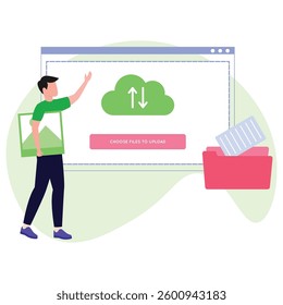 data transfer Vector Illustration Which can easily modify or edit

